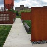 Steel Rust Architectural Feature Wall