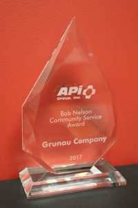 Grunau Earns Bob Nelson Community Service Award